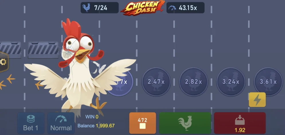 Chicken Dash gameplay